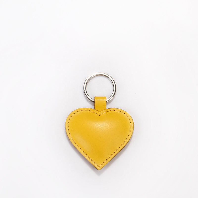 Heart Keyring yellow