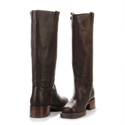 Cameron Long Boots brown leather Phenumb Copenhagen