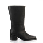 Martina Square Leather Boots black