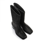 Martina Square Leather Boots black