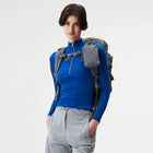 Blok Medium Backpack crinkle grey pinqponq