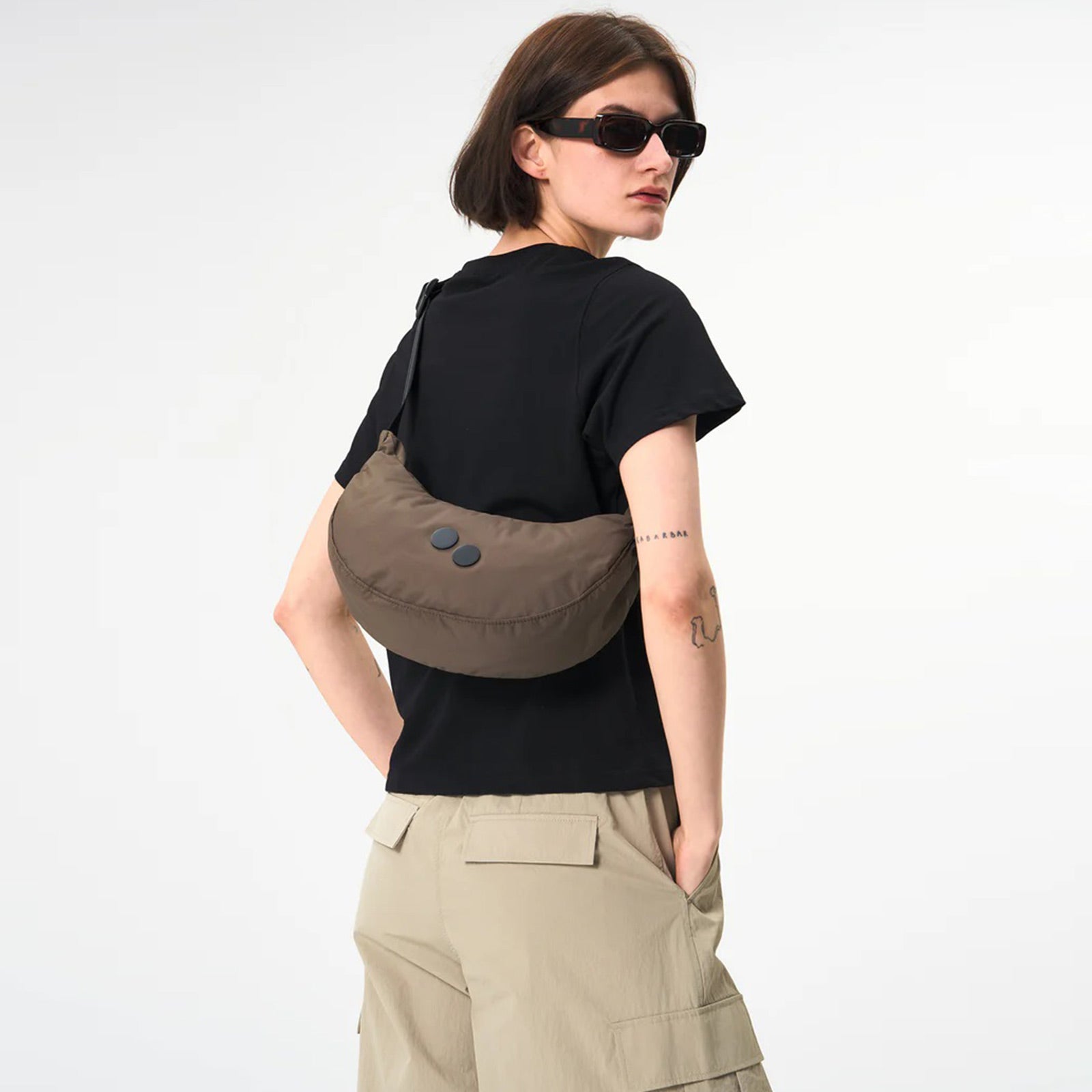 Krumm Small Crossbody Bag pure brown