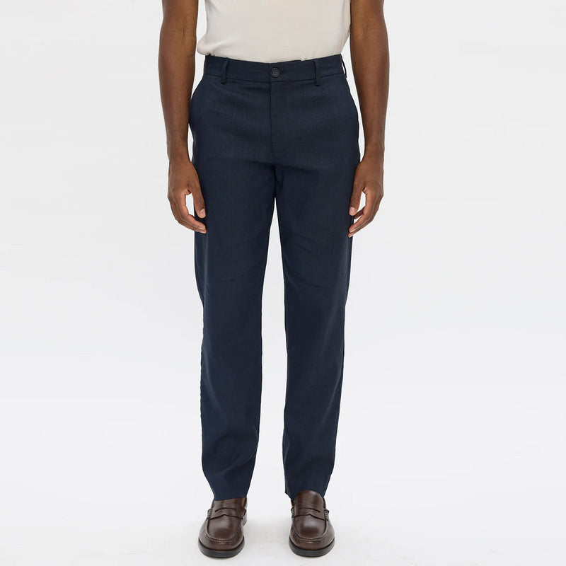 AlvinPL 769 Pants navy linen Plain Units