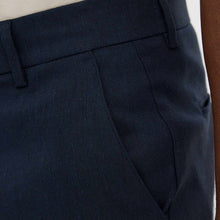 AlvinPL 769 Pants navy linen Plain Units
