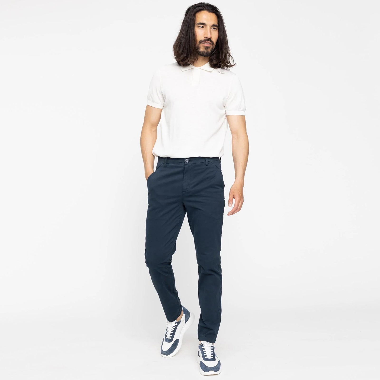 JoshPL 820 Slim Fit Chino navy