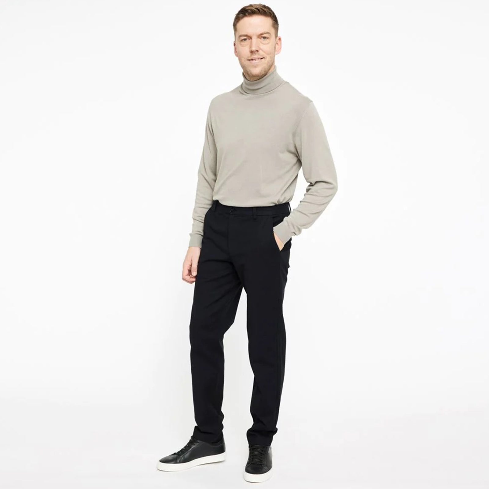 OscarPL 370 Regular Fit Cotton Chino black