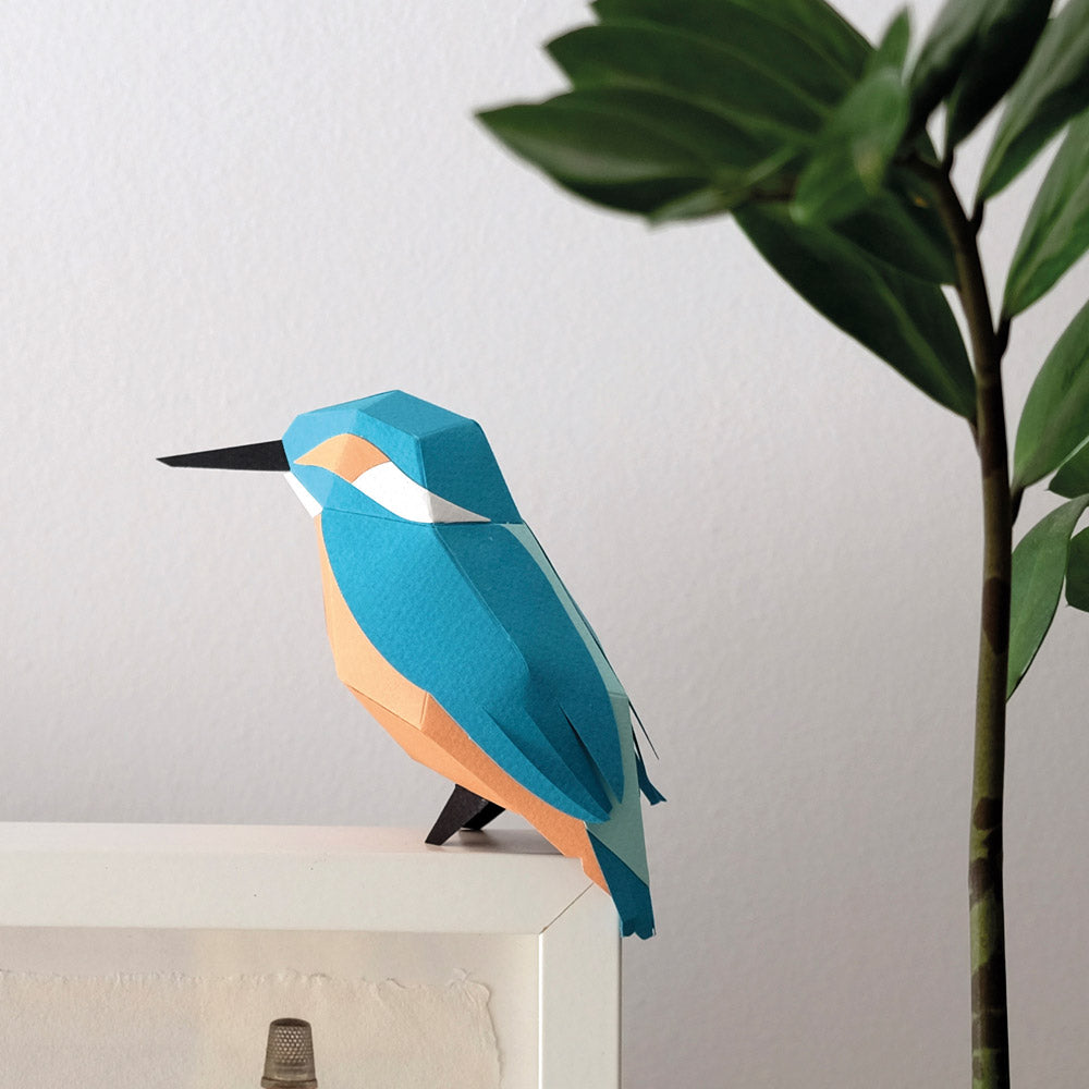 Alcedo Atthis Paper Figure Kit Plego Paper