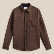 Waffle Wool Overshirt brown/rust