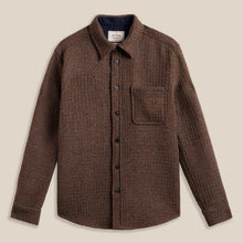 Waffle Wool Overshirt brown/rust