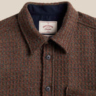 Waffle Wool Overshirt brown/rust