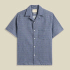 Abstract Tile S/S Shirt blue Portuguese Flannel