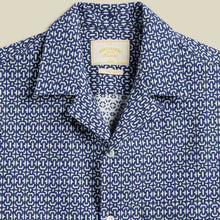 Abstract Tile S/S Shirt blue Portuguese Flannel