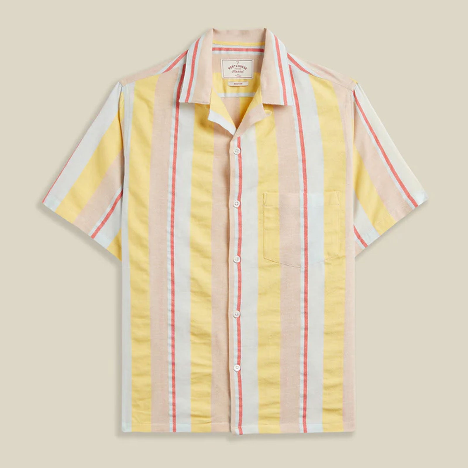 Boat S/S Shirt yellow stipes Portuguese Flannel