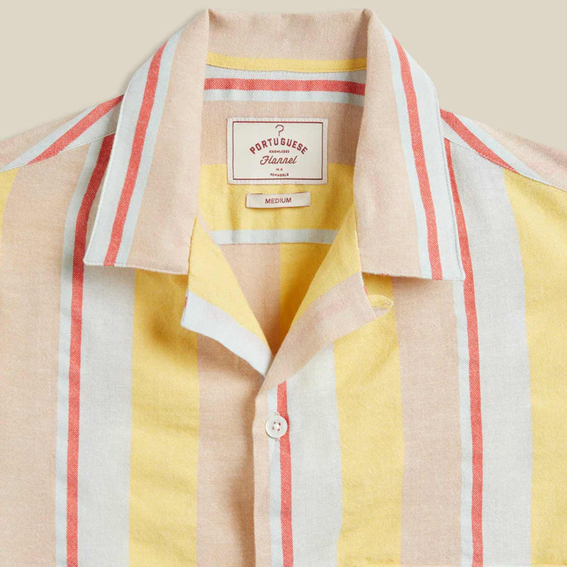Boat S/S Shirt yellow stipes Portuguese Flannel