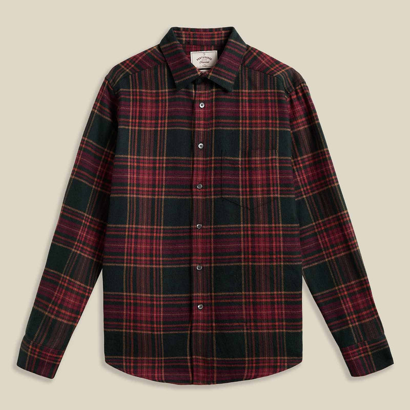 Bravio Flannel Shirt red/forest check