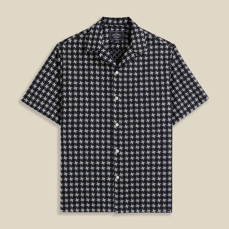Calypso S/S Shirt black Portuguese Flannel