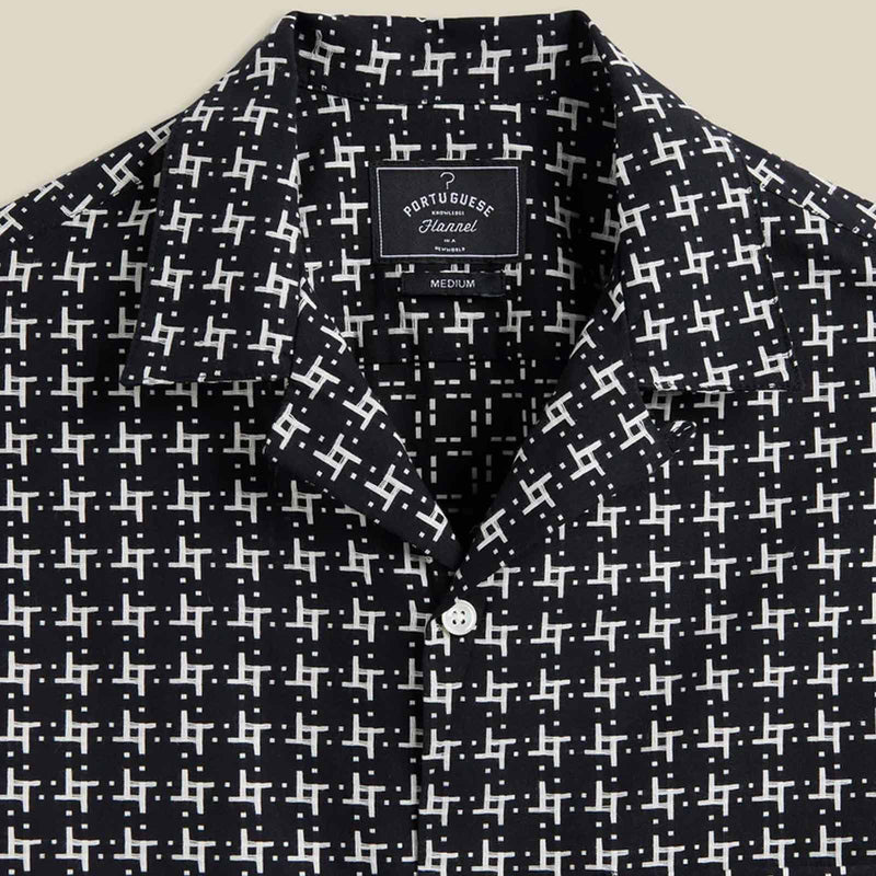 Calypso S/S Shirt black Portuguese Flannel