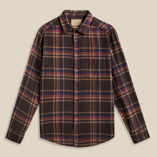 Castor Flannel Shirt brown/red/blue check