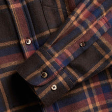 Castor Flannel Shirt brown/red/blue check