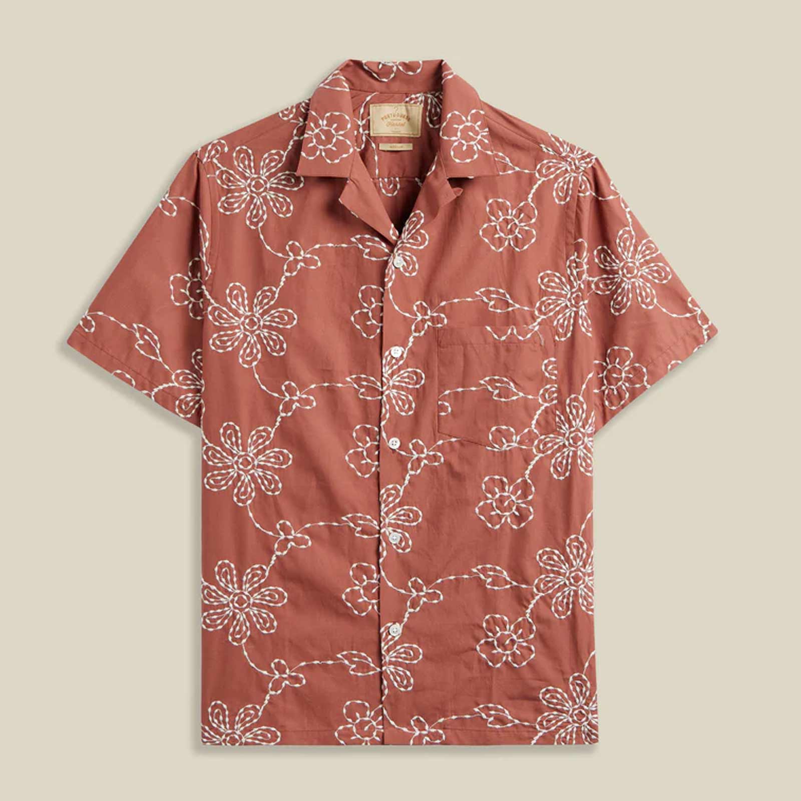 Compota S/S Shirt terracotta Portuguese Flannel