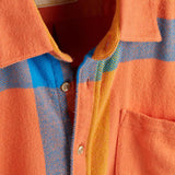 Displacements Flannel Shirt coral/blue/yellow