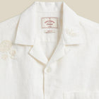 Embroidery Flowers S/S Shirt ecru Portuguese Flannel