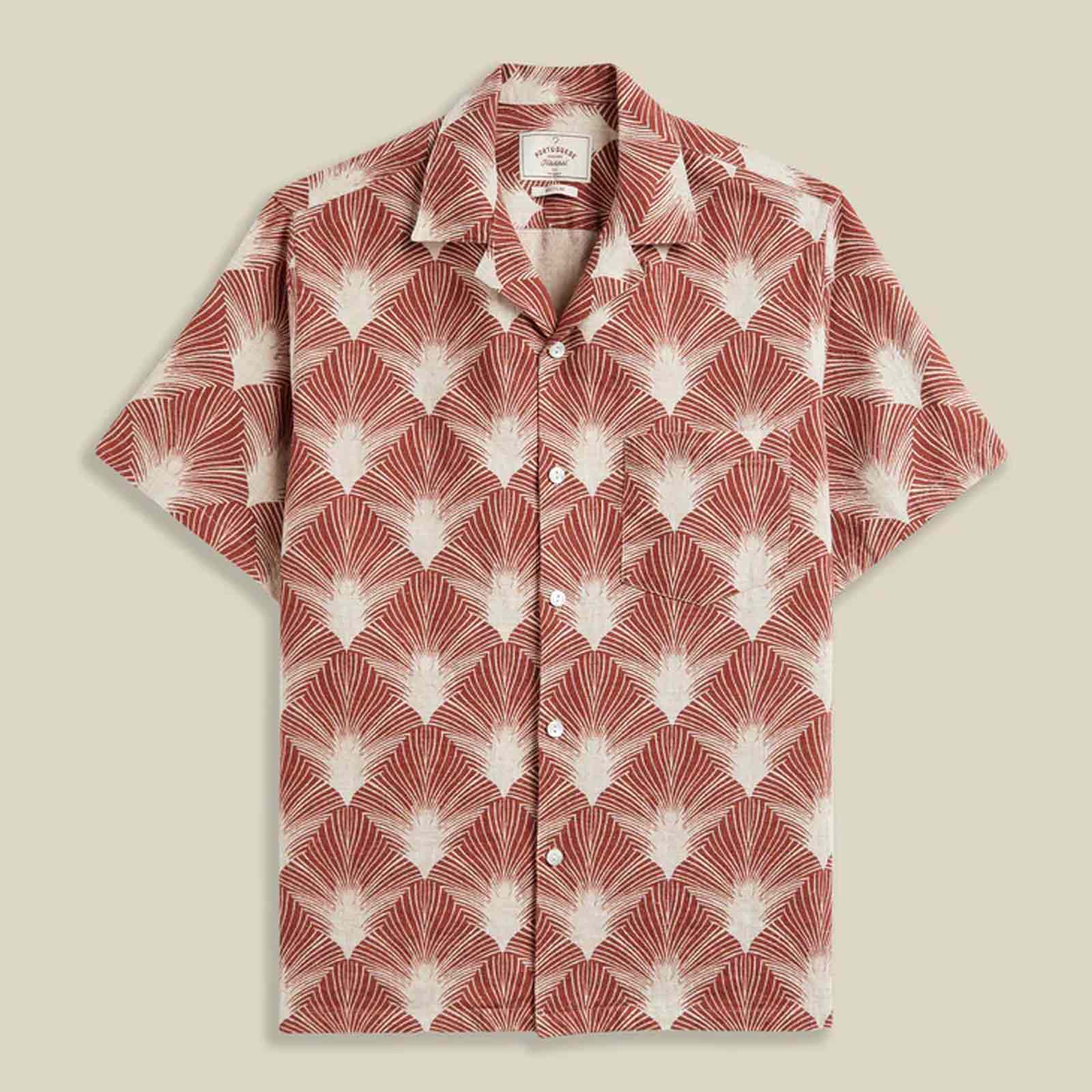 Feathers S/S Shirt burnt sienna Portuguese Flannel