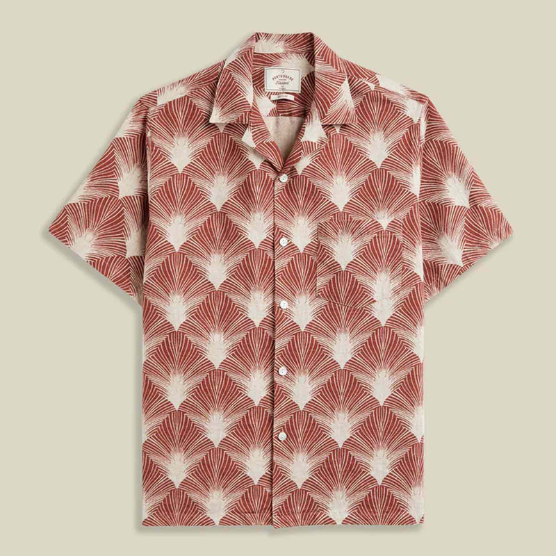 Feathers S/S Shirt burnt sienna Portuguese Flannel