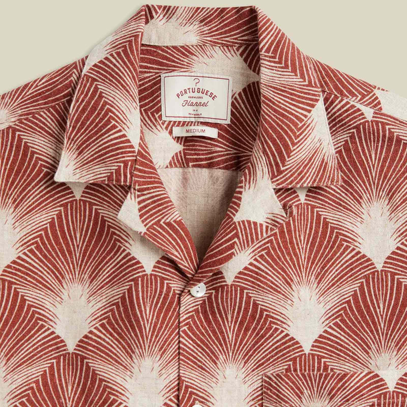 Feathers S/S Shirt burnt sienna Portuguese Flannel
