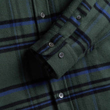 Green Box Flannel Shirt olive check Portuguese Flannel