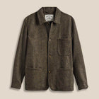 Labura Herringbone Wool Overshirt brown