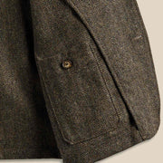 Labura Herringbone Wool Overshirt brown