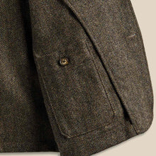 Labura Herringbone Wool Overshirt brown