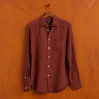 Linen Shirt bordeaux