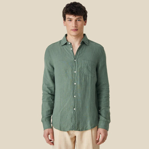 Linen Shirt dry green