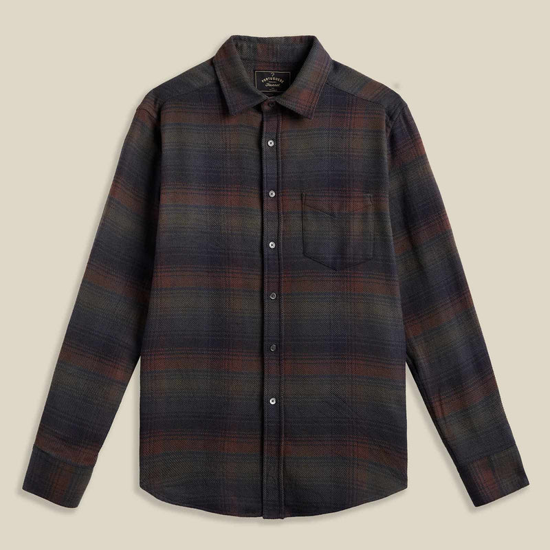 Old Pine Flannel Shirt green/brown/blue check