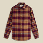 Ruiva Plaid Flannel Shirt berry check Portuguese Flannel