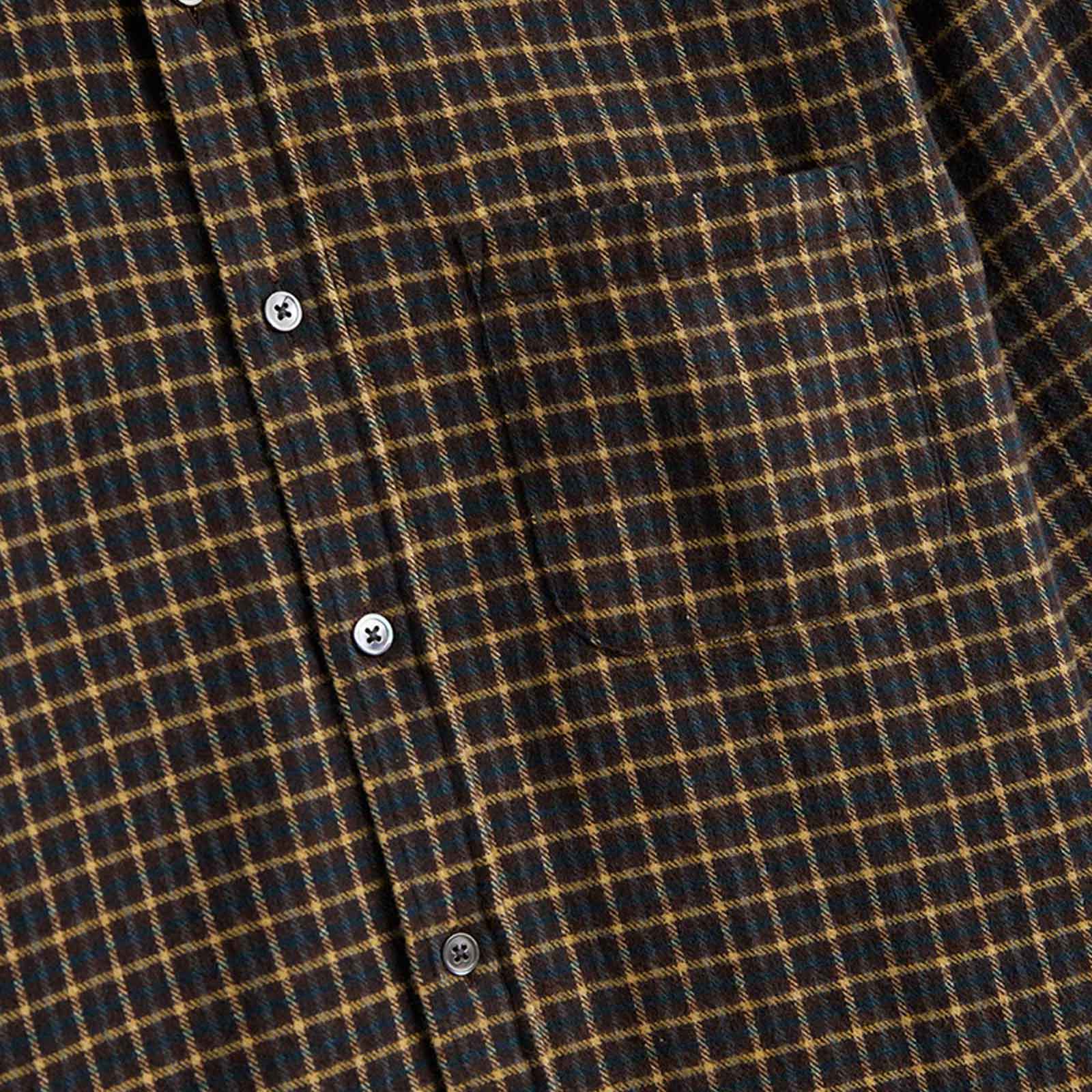 Terra Flannel Shirt brown/beige/blue Portuguese Flannel