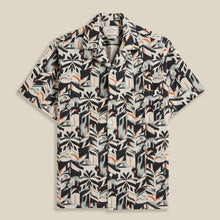 Viva S/S Shirt multi ivory/black/orange Portuguese Flannel