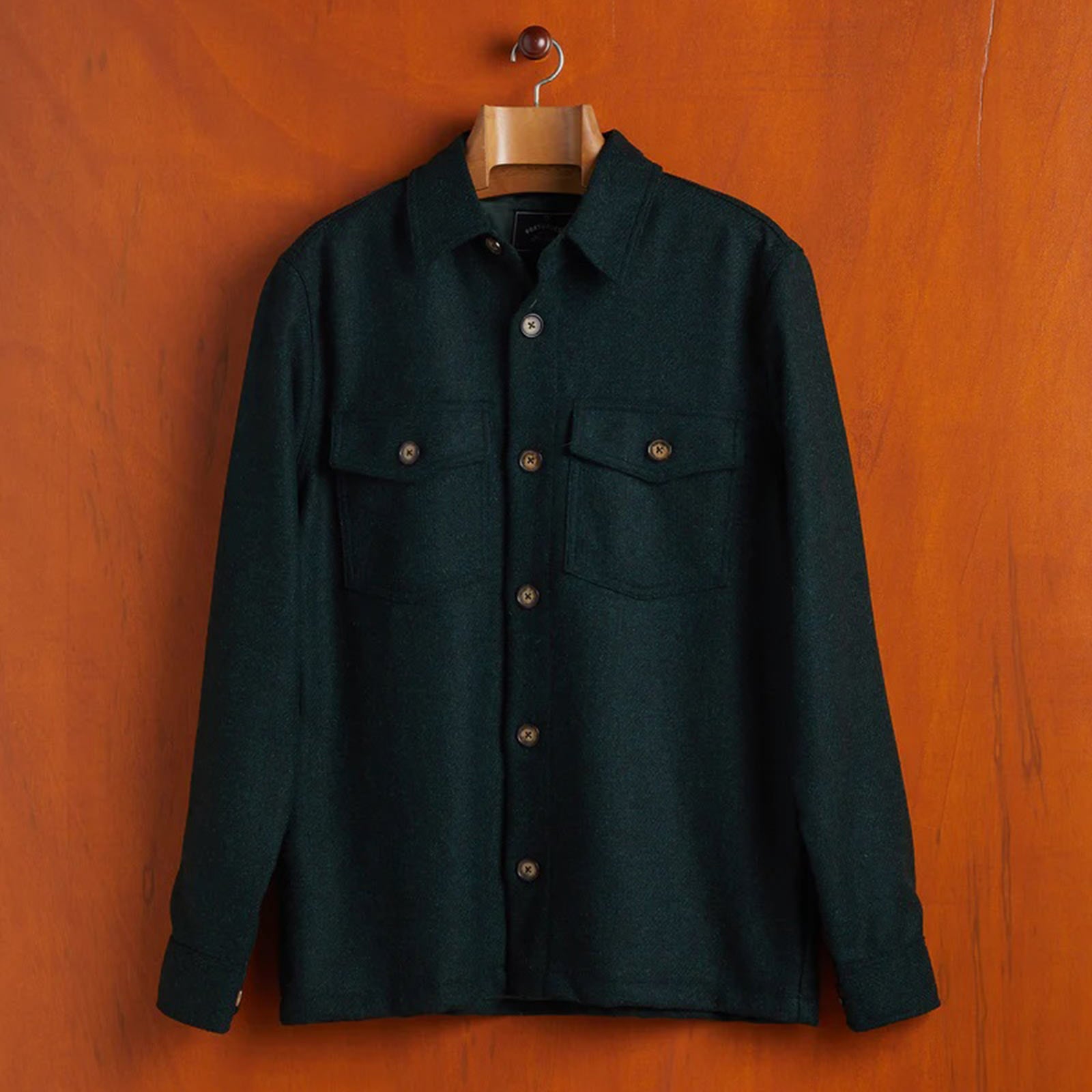 Wool Field Overshirt green