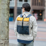 Bob Foldable Backpack yellow/khaki/navy