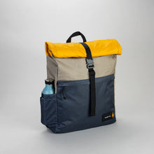 Lucas Roll Down Backpack yellow/khaki/navy