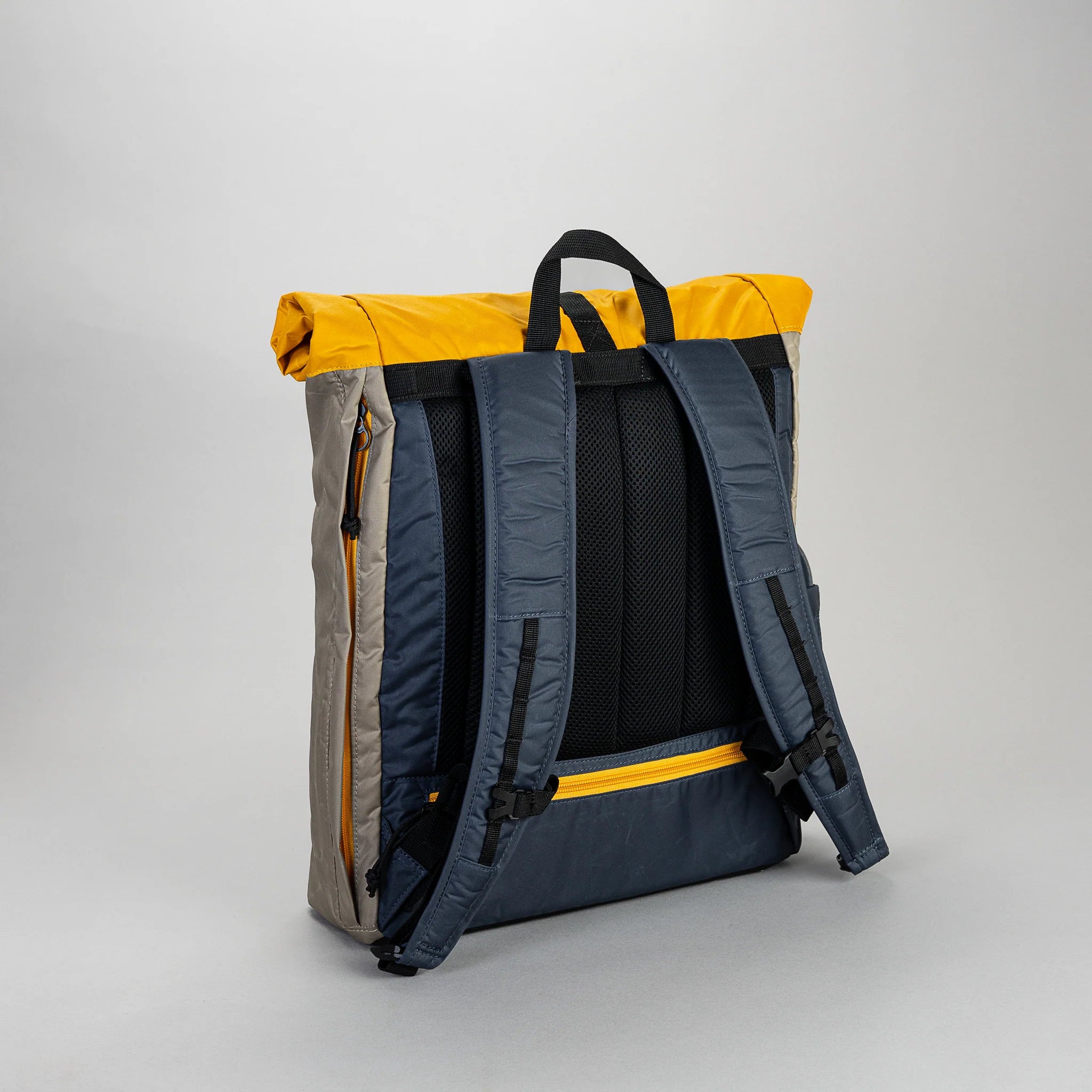 Lucas Roll Down Backpack yellow/khaki/navy