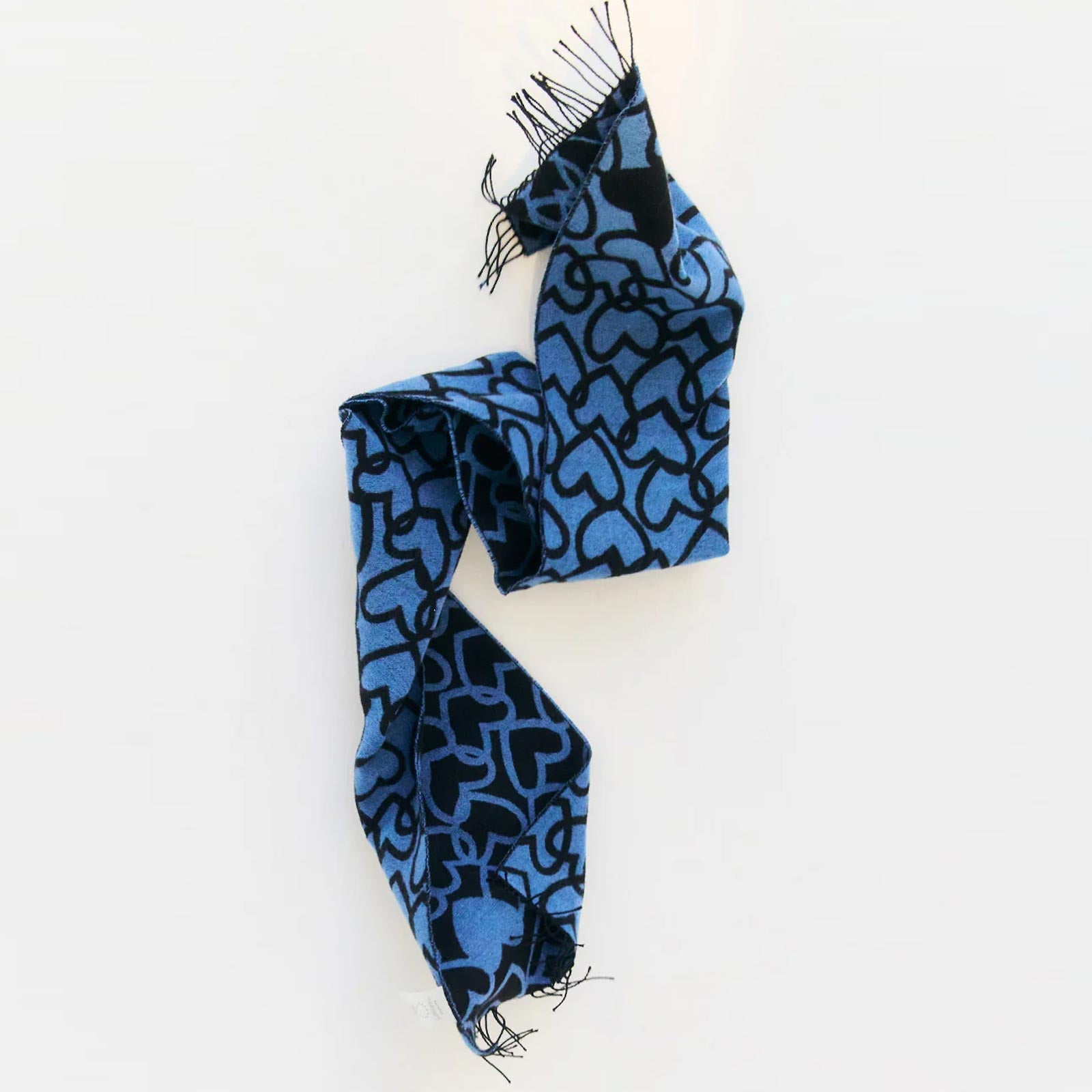 Affection Knit Scarf black/blue Rotholz