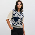 Affection Knit Vest grey melange Rotholz