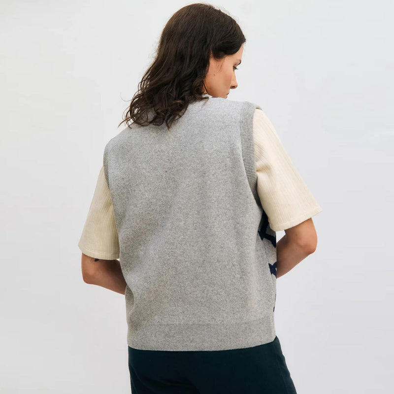 Affection Knit Vest grey melange Rotholz
