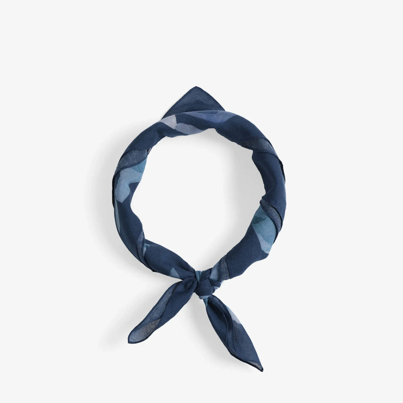 Bandana Navy Flower Rotholz