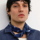 Bandana Navy Flower Rotholz