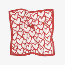 Bandana Red Hearts Rotholz