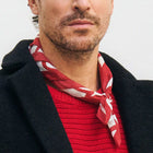 Bandana Red Hearts Rotholz